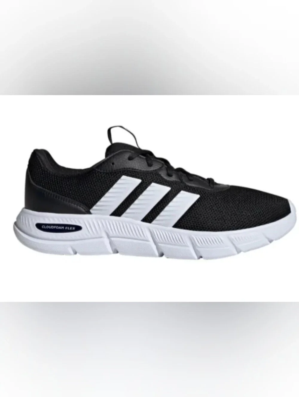 ADIDAS CLOUD FLEX FOAM LACE UP MENS SNEAKERS COLOR BLACK